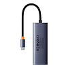 Hub 5 az 1 Baseus UltraJoy 5 portos 4xUSB 3.0, PD szürke (B00052801811-01)