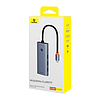 Hub 7 az 1-ben Baseus UltraJoy, USB-C - HDMI, 3xUSB 3.0, PD, SD/TF szürke (B00052803811-00)