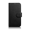 iCarer Wallet Case 2 az 1-ben tok iPhone 14 Bőr Flip Cover Anti-RFID fekete (WMI14220725-BK)