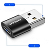 Joyroom adapter USB Type C (aljzat) USB (férfi) adapterhez fekete (S-H152 Black)