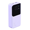 Joyroom JR-PBC06 mini power bank beépített USB-C / Lightning kábelekkel 30W 10000mAh - lila