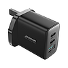 Joyroom JR-TCF10 gyorstöltő 2x USB-C USB-A 32W (UK csatlakozó) - fekete