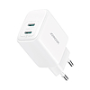 Joyroom JR-TCF12 hálózati töltő 2x USB-C 20W PD / QC 3.0 - fehér