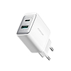 Joyroom JR-TCF15 hálózati töltő USB-C / USB-A 30W - fehér