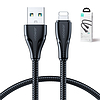 Joyroom kábel USB - Lightning 2.4A Surpass Series 1.2 m fekete (S-UL012A11)