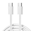 Joyroom S-A45 USB-C-USB-C kábel, 60 W, fonott, 1 m fehér