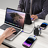 Joyroom töltő GaN 67W 4 portos (2x USB, 2x USB C) fekete (TCG02) + kábel USB C - USB C 100W 1,2m