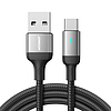 Joyroom USB kábel - USB C 3A a gyors töltéshez és adatátvitelhez A10 sorozat 1,2 m fekete (S-UC027A10)