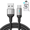 Joyroom USB kábel - USB C 3A a gyors töltéshez és adatátvitelhez A10 sorozat 1,2 m fekete (S-UC027A10)