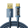 Joyroom USB kábel - USB Type C töltéshez / adatátvitelhez 3A 1,2 m kék (S-UC027A12)