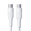 Joyroom USB Type C - USB Type C kábel Tápellátás 60W 3A 0,25m fehér (S-02530M3 White)