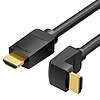 Kábel HDMI Vention AARBG 1,5 m 90-os szög fekete