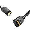 Kábel HDMI Vention AARBG 1,5 m 90-os szög fekete