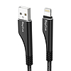 Kábel USB-A vagy Lightning RayCue CA01 1,2m 2,4A czarny