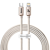 Kabel USB-C do iP Baseus Crystal Shine, 20W, 2m rózsa (CAJY001404)