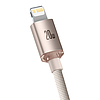 Kabel USB-C do iP Baseus Crystal Shine, 20W, 2m rózsa (CAJY001404)