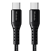 Kábel USB-C és USB-C között Mcdodo CA-5640, 60 W, 0,2 m fekete