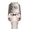 Kábel USB do iP Baseus Crystal Shine, 2,4A, 1,2 m rózsa (CAJY001104)