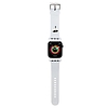 Karl Lagerfeld 3D gumi Karl fejszíj Apple Watchhoz 38/40/41mm - fehér