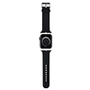 Karl Lagerfeld 3D gumis fejszíj Apple Watchhoz 38/40/41mm - fekete