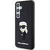 Karl Lagerfeld 3D gumis Ikonik tok Samsung Galaxy S24-hez - fekete