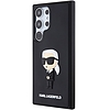 Karl Lagerfeld 3D gumis Ikonik tok Samsung Galaxy S24 Ultra készülékhez - fekete