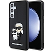 Karl Lagerfeld 3D gumis Karl&Choupette tok Samsung Galaxy S24-hez - fekete