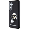 Karl Lagerfeld 3D gumis Karl&Choupette tok Samsung Galaxy S24-hez - fekete