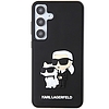 Karl Lagerfeld 3D gumis Karl&Choupette tok Samsung Galaxy S24-hez - fekete