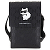 Karl Lagerfeld Case KLWBSAKHPCK kézitáska - Fekete Saffiano Monogram Choupette