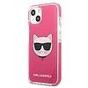 Karl Lagerfeld Choupette Head tok iPhone 13-hoz - fukszia