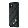 Karl Lagerfeld Diagonal Quilted Script tok iPhone 11 / Xr telefonhoz - fekete