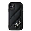 Karl Lagerfeld Diagonal Quilted Script tok iPhone 11 / Xr telefonhoz - fekete