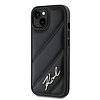 Karl Lagerfeld Diagonal Quilted Script tok iPhone 13-hoz - fekete