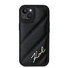 Karl Lagerfeld Diagonal Quilted Script tok iPhone 13-hoz - fekete