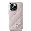 Karl Lagerfeld Diagonal Quilted Script tok iPhone 14 Pro Max készülékhez - rózsaszín