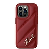 Karl Lagerfeld Diagonal Quilted Script tok iPhone 15 Pro telefonhoz - piros