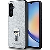 Karl Lagerfeld Fixed Glitter Ikonik Logo fém tűs tok Samsung Galaxy A35-höz - ezüst