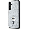 Karl Lagerfeld Fixed Glitter Ikonik Logo fém tűs tok Samsung Galaxy A35-höz - ezüst