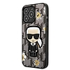 Karl Lagerfeld Flower Ikonik Karl tok iPhone 13 Pro / iPhone 13-hoz - szürke