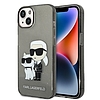 Karl Lagerfeld Glitter Karl&Choupette tok iPhone 14 Plus-hoz - fekete