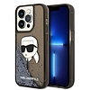 Karl Lagerfeld Glitter Karl´s Head tok iPhone 14 Pro Max készülékhez - fekete