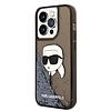 Karl Lagerfeld Glitter Karl´s Head tok iPhone 14 Pro Max készülékhez - fekete