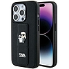 Karl Lagerfeld Gripstand Saffiano Karl&Choupette Pins tok iPhone 13 Pro / 13 telefonhoz - fekete