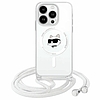 Karl Lagerfeld IML Choupette Head & Cord Magsafe iPhone 16 tok - átlátszó