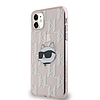 Karl Lagerfeld IML Choupette Head & Monogram tok iPhone 11 / Xr telefonhoz - rózsaszín