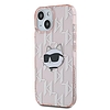 Karl Lagerfeld IML Choupette Head & Monogram tok iPhone 13-hoz - rózsaszín