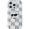 Karl Lagerfeld IML Choupette Head & Monogram tok iPhone 15 Pro készülékhez - átlátszó