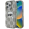 Karl Lagerfeld IML Karl Head galvanizált iPhone 16 Pro tok - fekete