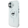 Karl Lagerfeld IML Metal Choupette Head MagSafe tok iPhone 16 Plus-hoz - fehér